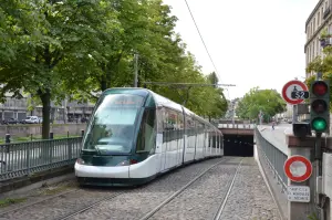 Un tramway de la CTS à Strasbourg, photographie d’archive de 2014.