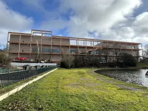 Le bâtiment du Centre Pompidou Francilien à Massy