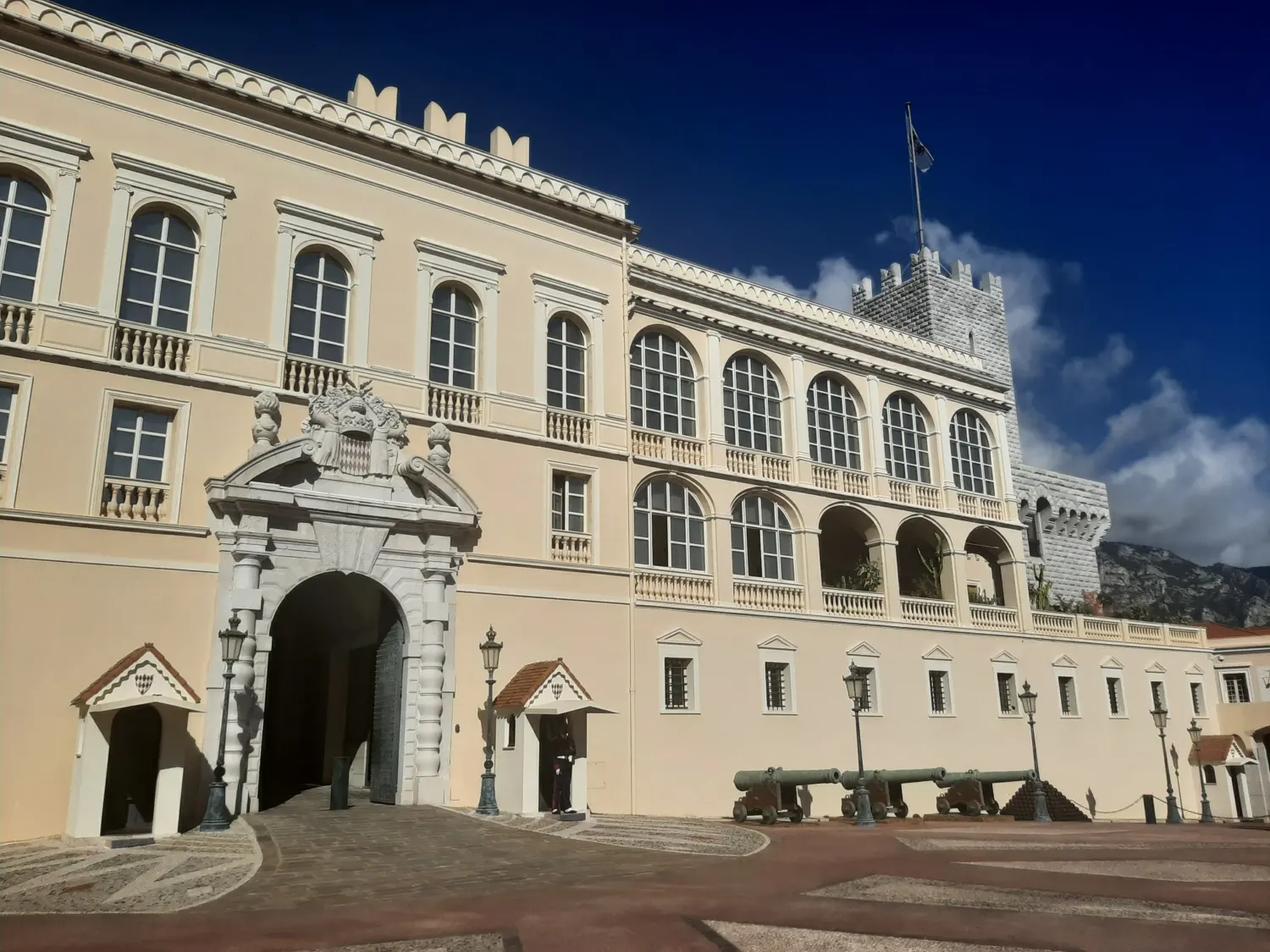Le palais princier de Monaco en février 2022
