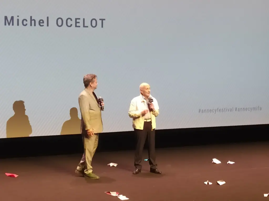 Michel Ocelot au festival d’Annecy en juin 2022, photographie d’archive
