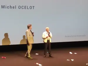 Michel Ocelot au festival d’Annecy en juin 2022, photographie d’archive
