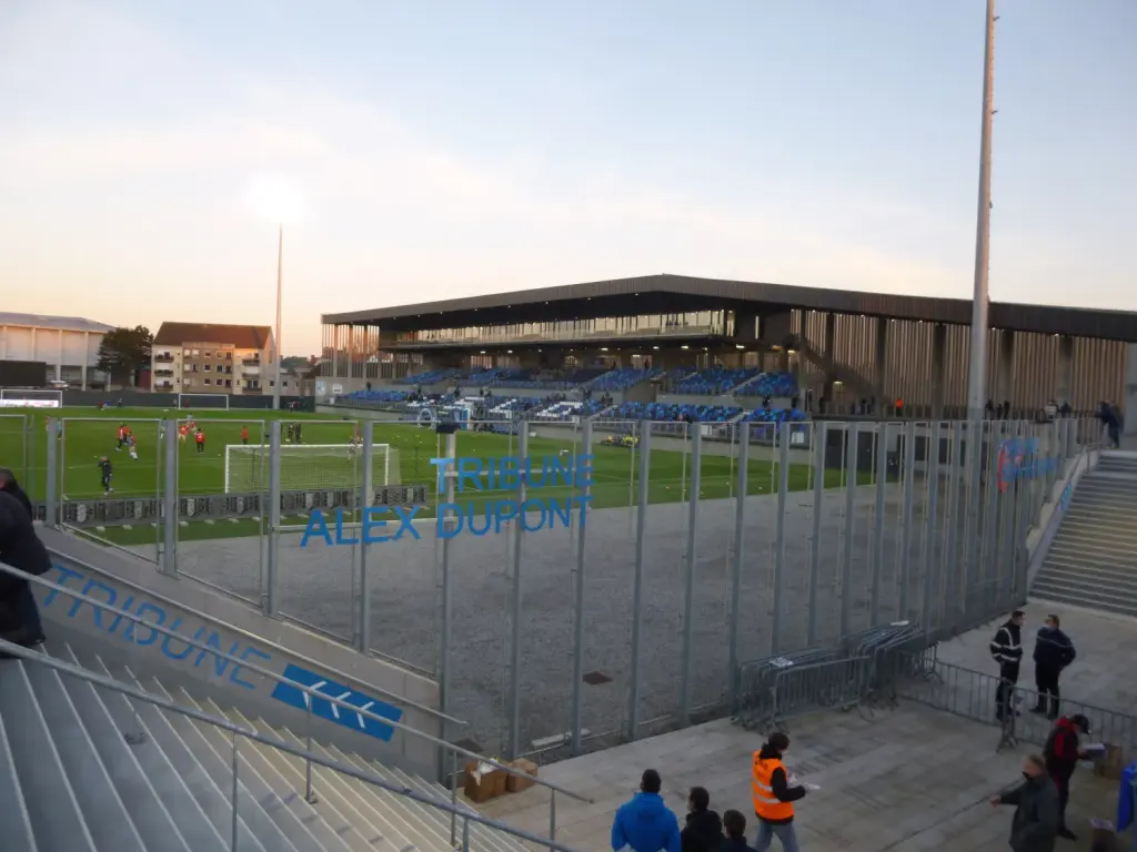 Stade Marcel-Tribut à Dunkerque, archive de février 2022