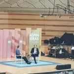 Mark Zuckerberg lors d’une discussion à Aspen en juin 2019