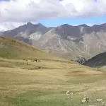 Vue du col d’Allos en septembre 2008, photographie d’archive