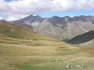 Vue du col d’Allos en septembre 2008, photographie d’archive