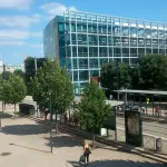 Place du quartier des Arènes à Toulouse, archive de juillet 2018