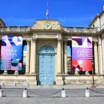 Entrée du Palais Bourbon, siège de l’Assemblée nationale à Paris