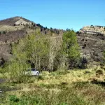 Ancienne mine à ciel ouvert de Graissessac, photographie d’archive de 2015.