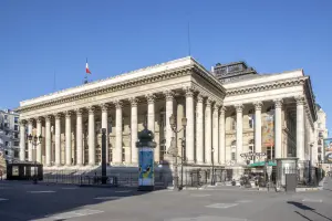 Façade du Palais Brongniart à Paris