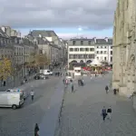 La place Saint-Corentin à Quimper, photographie d’archive de 2012
