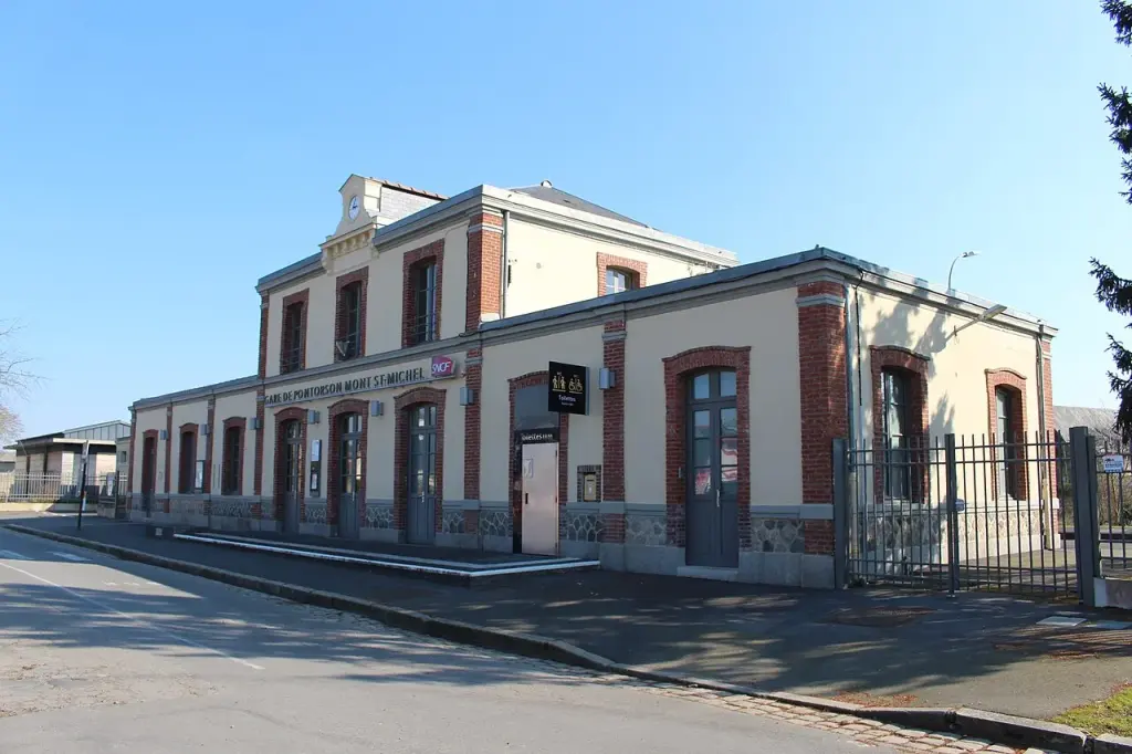 La gare de Pontorson dans la Manche