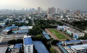Vue d’ensemble du siège de la Police nationale philippine à Camp Crame en juin 2024