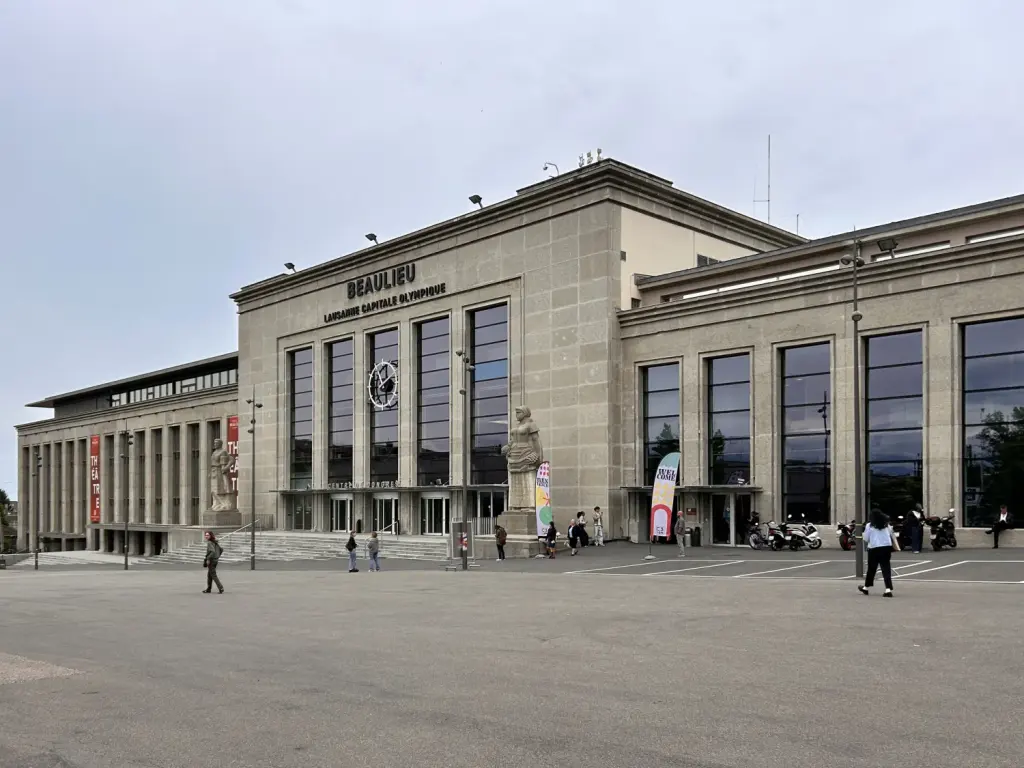 Façade du Palais de Beaulieu à Lausanne