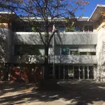 Façade de la mairie de Blagnac en octobre 2017, photographie d’archive