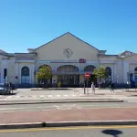 Façade de la gare de Dieppe près de la ZAC Dieppe Sud