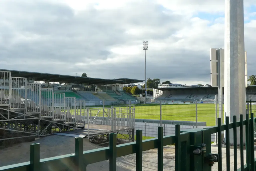 Vue du stade de la Rabine à Vannes