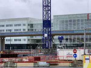 Le chantier de la gare Orsay-Gif sur la ligne 18 du Grand Paris Express