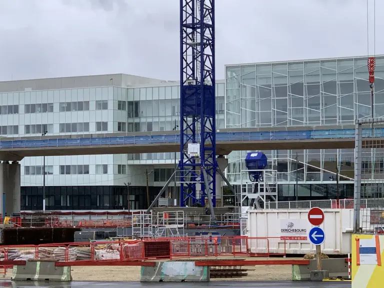 Le chantier de la gare Orsay-Gif sur la ligne 18 du Grand Paris Express