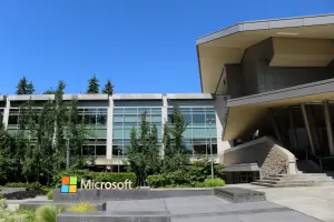 Le bâtiment 92 du campus Microsoft à Redmond en mai 2016