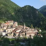 Village de Saint-Sauveur-sur-Tinée dans les Alpes-Maritimes, archive 2019