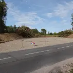 Terrain défriché pour le chantier de l’A412 à Loisin