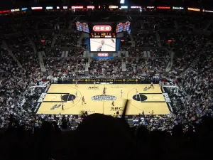 Un match des San Antonio Spurs au Frost Bank Center