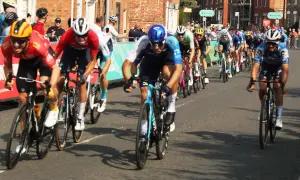 Paul Magnier au sprint lors du Tour de Grande-Bretagne 2024