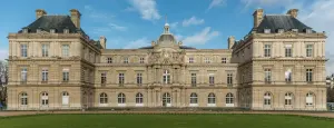 Façade sud du palais du Luxembourg, siège du Sénat, en janvier 2014