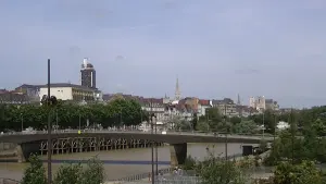 Vue panoramique du centre-ville de Nantes