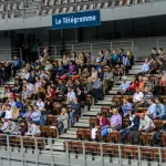 Photo d’archive de la tribune Le Télégramme pendant l’Open de Brest en octobre 2016