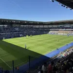 Joueurs du FC Sochaux avant un match au stade Bonal