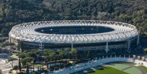 Vue aérienne du Stadio Olimpico de Rome