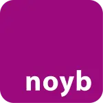 Logo violet et blanc de l’association noyb