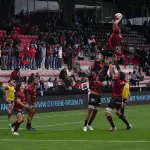 Des joueurs du Stade Toulousain à l'échauffement en 2021, photographie d'archive.