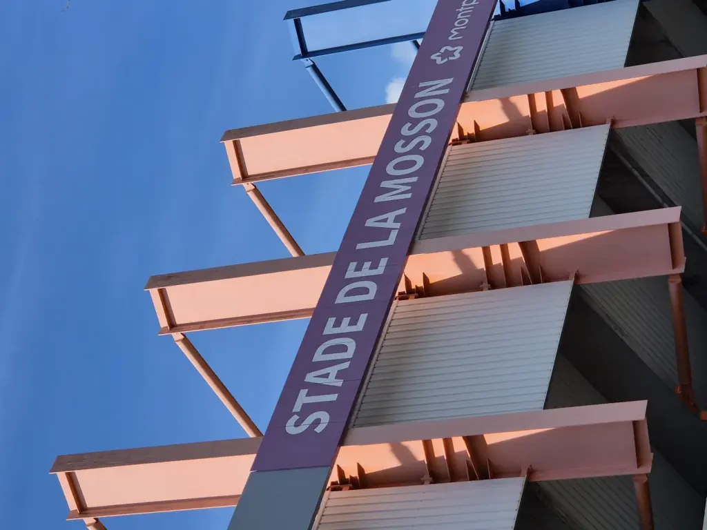 Vue du stade de la Mosson à Montpellier