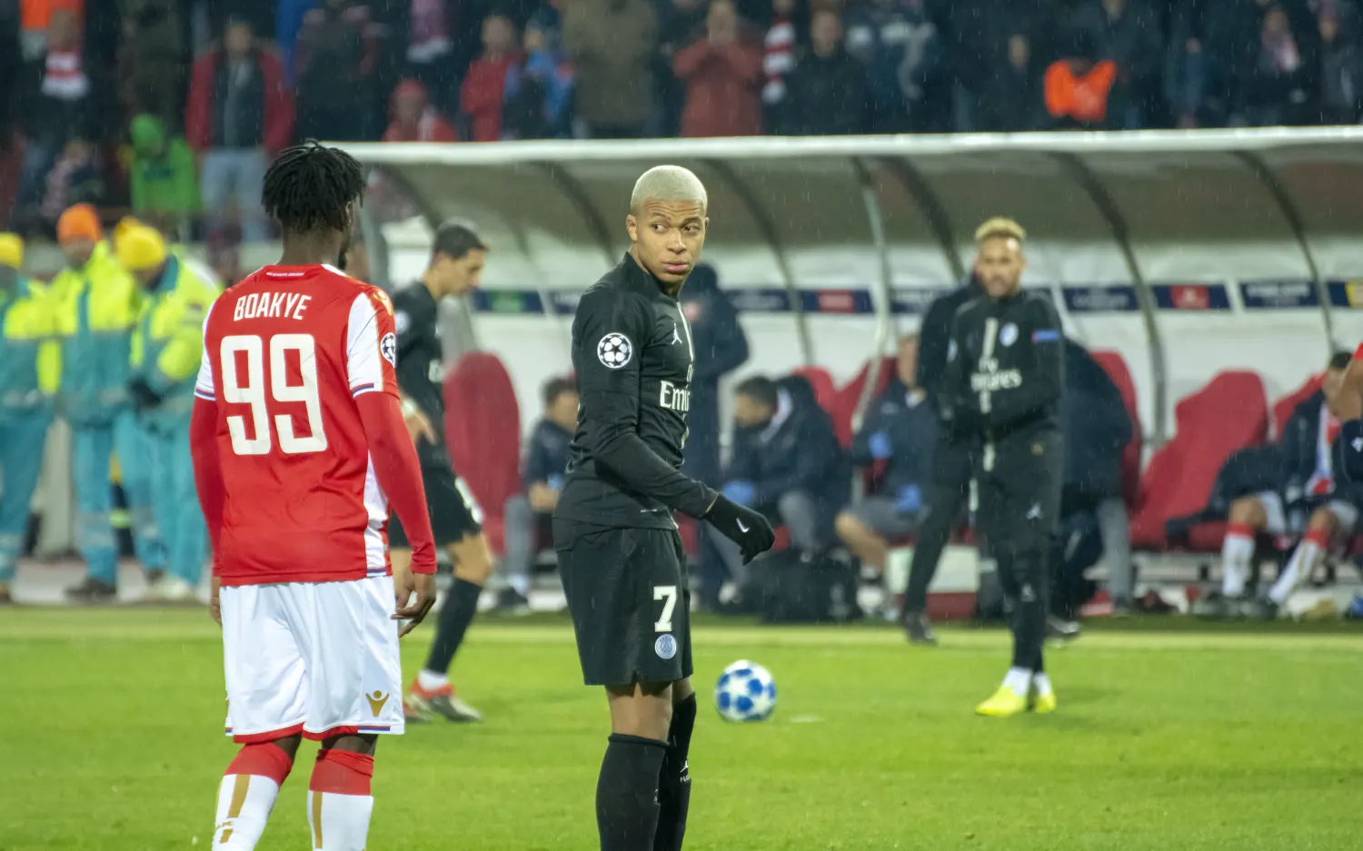 Kylian Mbappé sous le maillot du PSG en décembre 2018, photographie d’archive