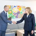 Adam Jay, directeur général de Vinted, à la Commission européenne