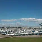 Le port de plaisance de Canet-en-Roussillon le 11 mai 2013. Archive du lieu, distincte du futur site Beneteau.