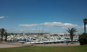 Le port de plaisance de Canet-en-Roussillon le 11 mai 2013. Archive du lieu, distincte du futur site Beneteau.