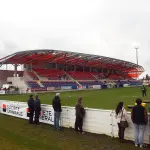 Tribune d’honneur du stade Jean-Alric à Aurillac