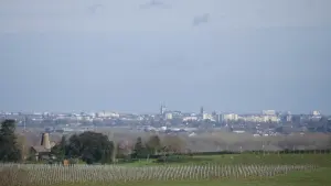 Vue panoramique de la ville d’Angers et de son château