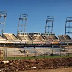 Vue du stade Armand-Cesari à Furiani en décembre 2009