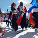 Romane Dicko au Trocadéro le 8 août 2021, photographie d’archive distincte des Mondiaux de Bakou 2026.