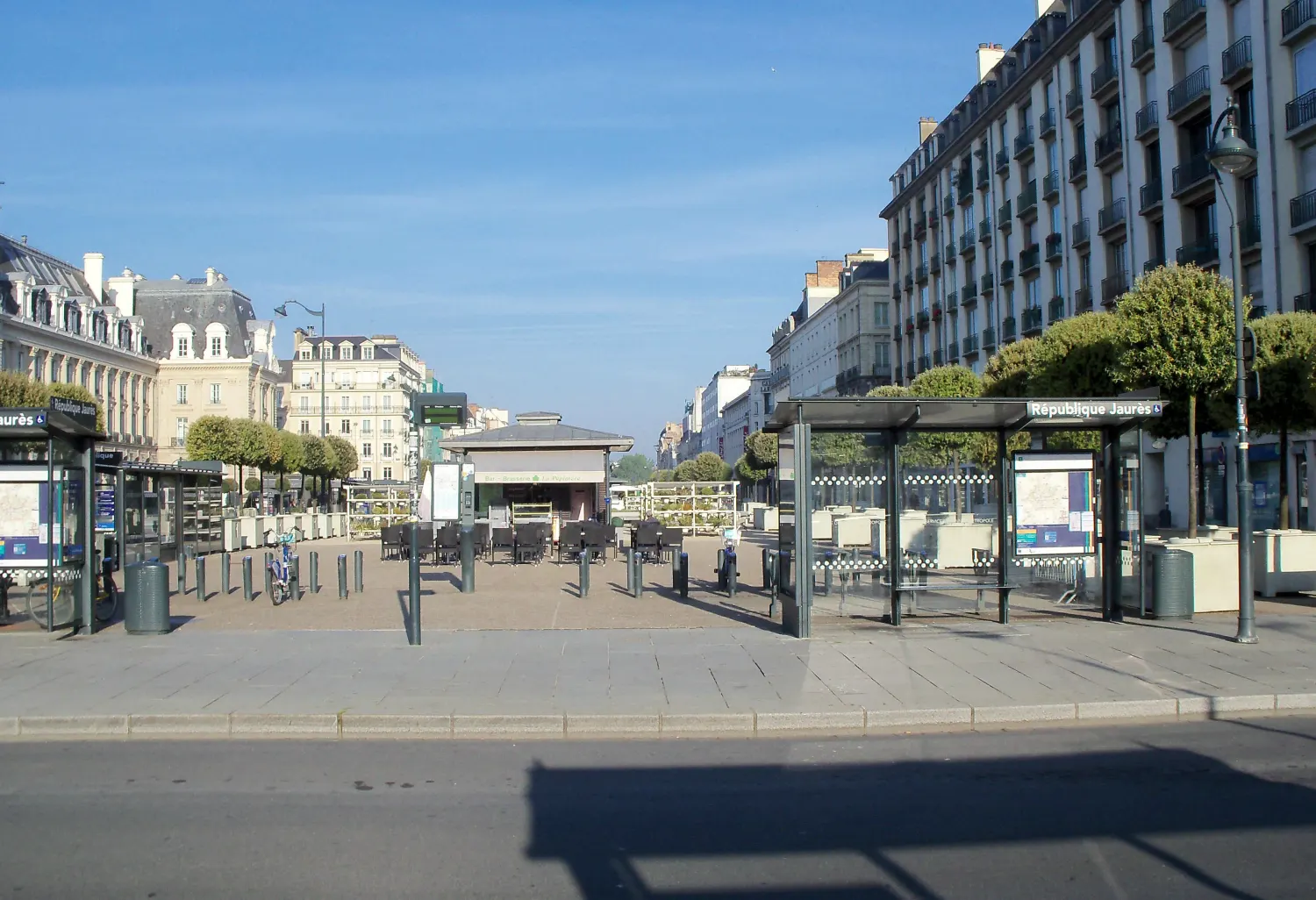 La place de la République à Rennes en mai 2014