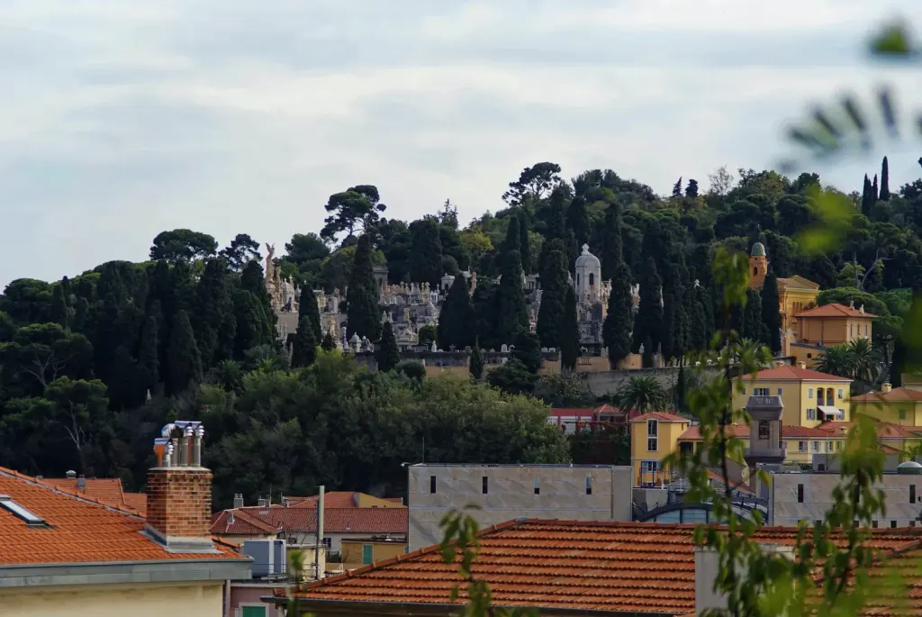 Vue d’archive du cimetière du Château à Nice en octobre2008.