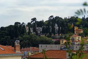 Vue d’archive du cimetière du Château à Nice en octobre2008.