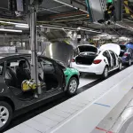 Chaîne d’assemblage automobile dans une usine européenne