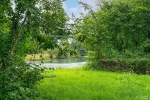 L’étang de La Calotterie entouré d’arbres dans le Pas-de-Calais