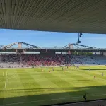Match de Nîmes Olympique au stade des Costières en 2022