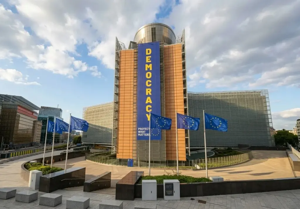 Le Berlaymont, siège de la Commission européenne à Bruxelles, en octobre2026